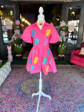 Load image into Gallery viewer, Pink Rolling Stones Romper
