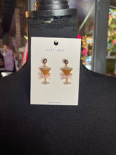 Load image into Gallery viewer, Rhinestone Espresso Martini Earrings
