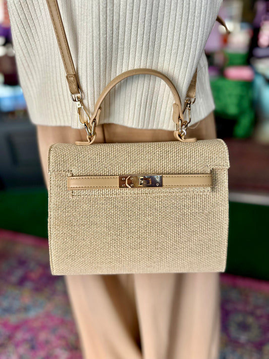 Adeline Straw Crossbody