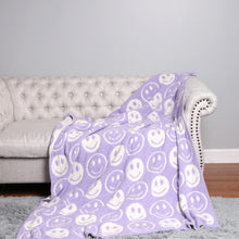 Load image into Gallery viewer, Smiley Face ComfyLuxe Blankets
