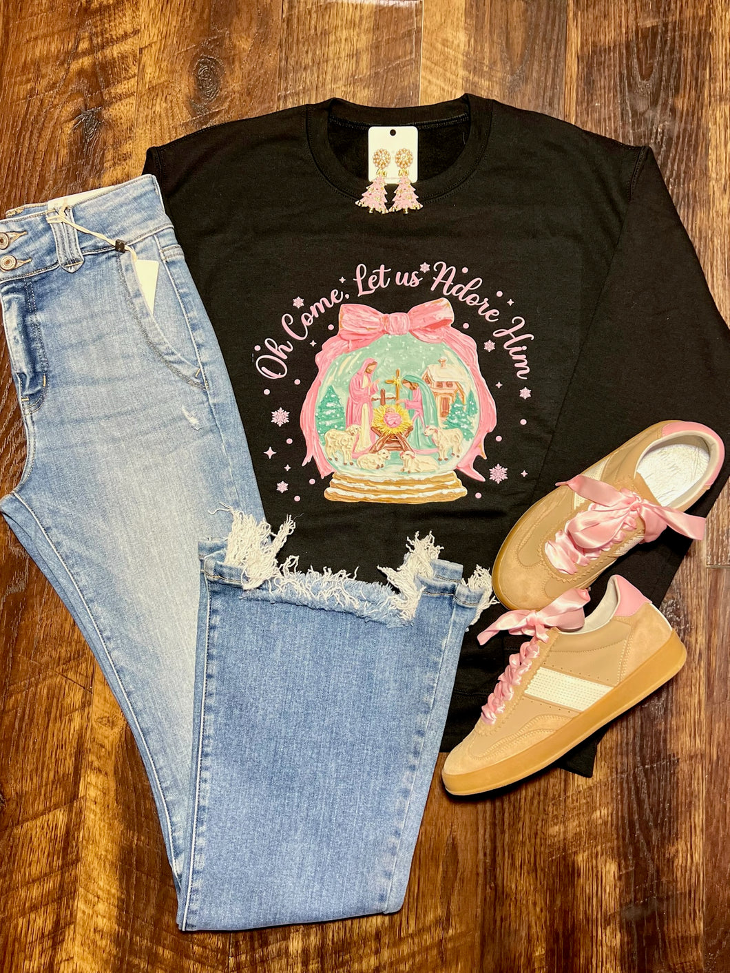 Oh Come Let Us Adore Him Sweatshirt