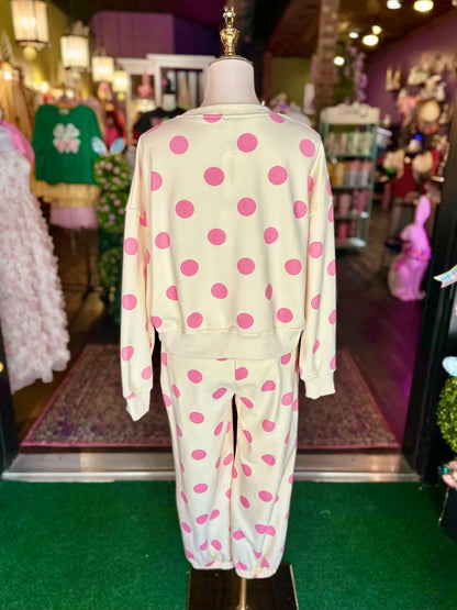 Blush Dot Darlin’ Lounge Set