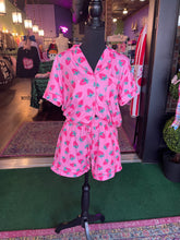 Load image into Gallery viewer, Pink Strawberry Print Pajamas
