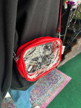 Load image into Gallery viewer, Clear Crossbody w/ Red trim
