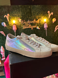 “Mia” Holographic star sneakers