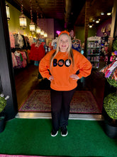 Load image into Gallery viewer, Orange &quot;BOO&quot; Sweatshirt
