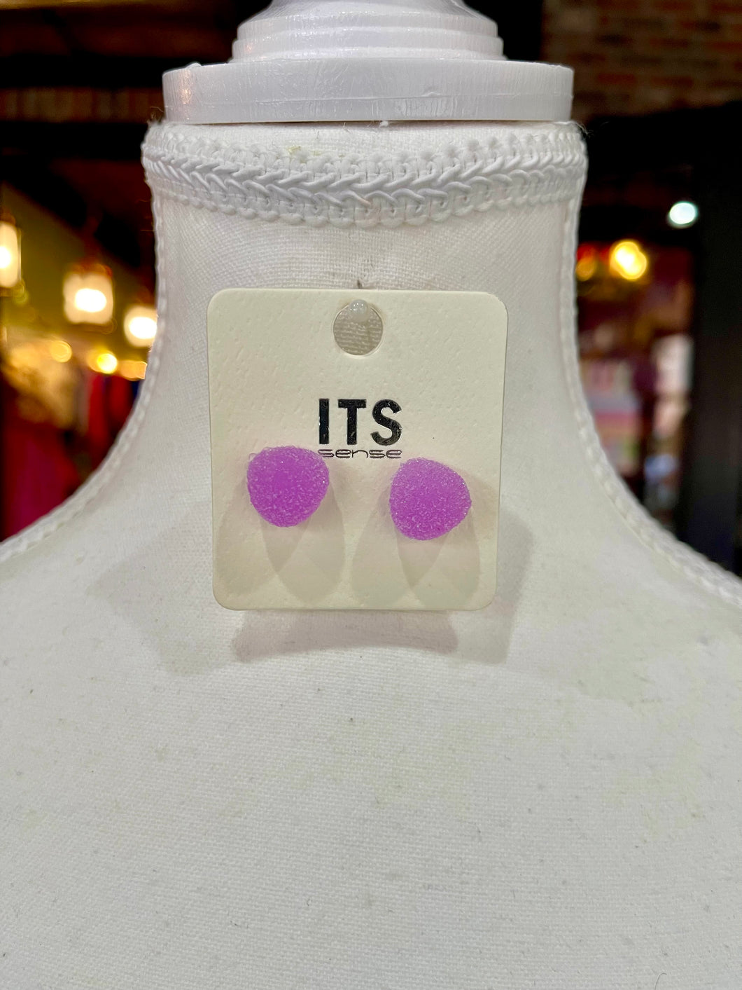 Lavender Gumdrop earrings