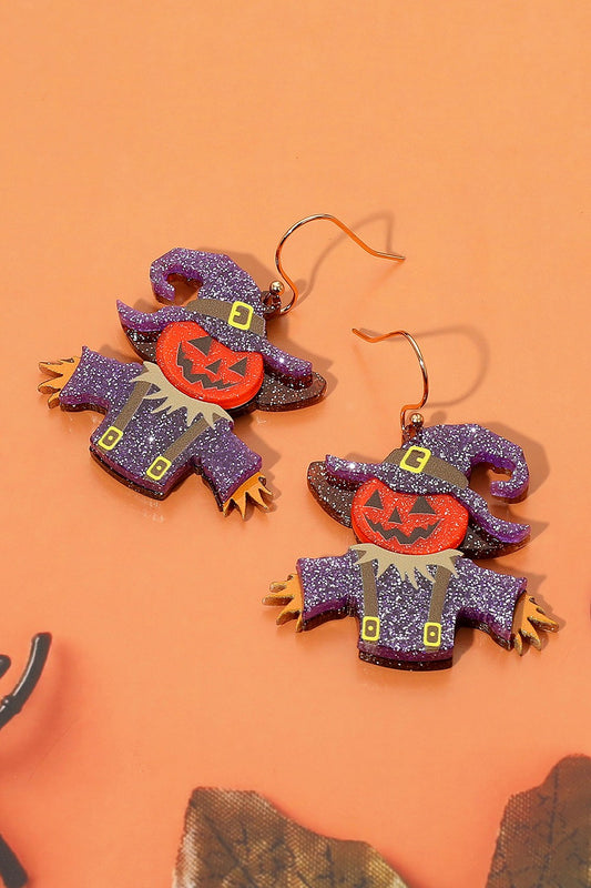 Glittery Scarecrow Earrings
