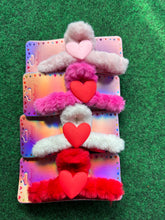 Load image into Gallery viewer, Valentines Day Furry hair clips
