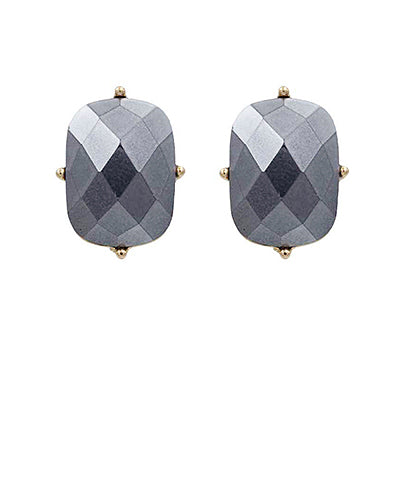 Black Stone Earrings