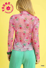 Load image into Gallery viewer, Bloom Mesh Floral Lace Top
