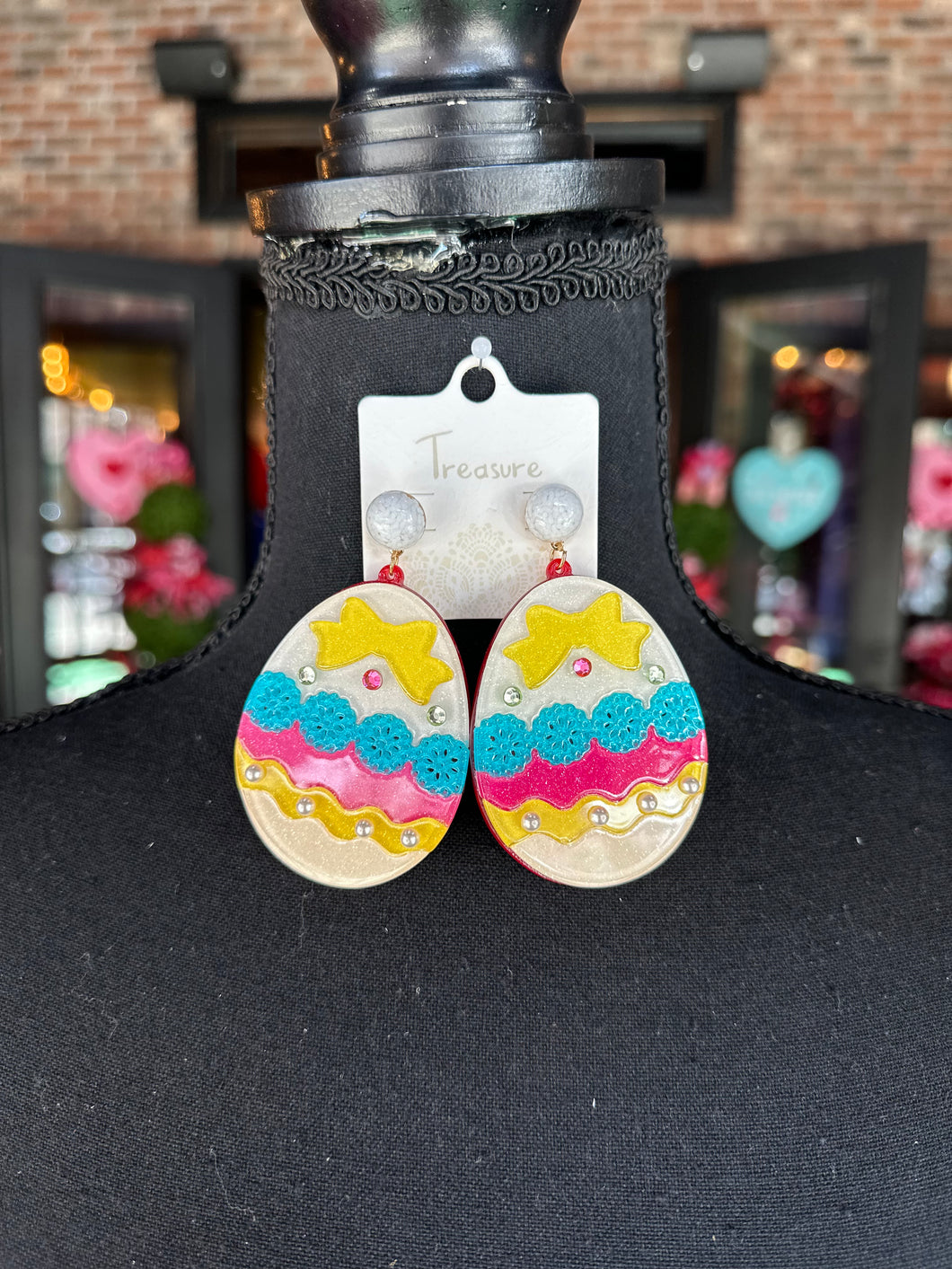 Acrylic Easter Egg Earrings