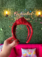 Load image into Gallery viewer, Red Full Sequin Headband
