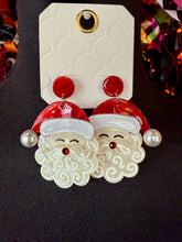 Load image into Gallery viewer, Santa Claus Christmas Earrings
