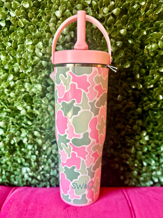 SWIG Blushing Camo 30oz Leakproof To-Go Tumbler
