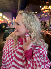 Load image into Gallery viewer, Barbie purse earrings
