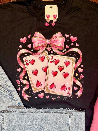Valentine’s Six-Seven Playing Cards Sweatshirt