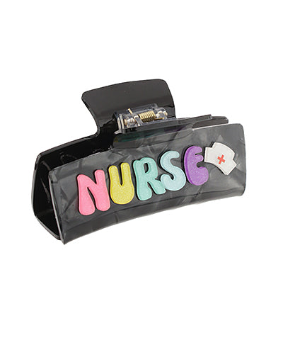 Nurse Claw Clip - Black