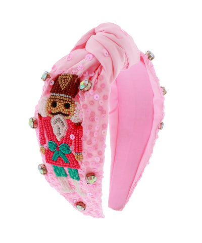 Pink Sequin Nutcracker Headband