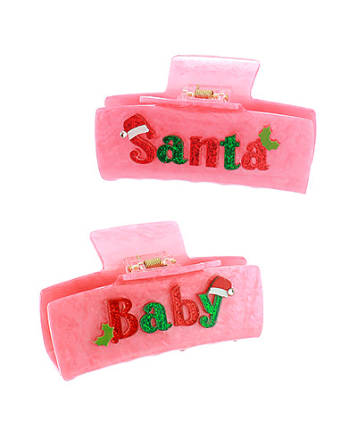 Santa Baby Hair Clip