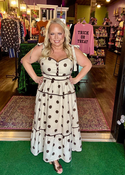 Polka Dot Promise Midi Dress