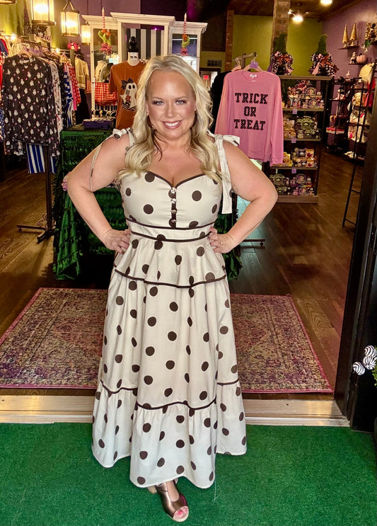 Polka Dot Promise Midi Dress