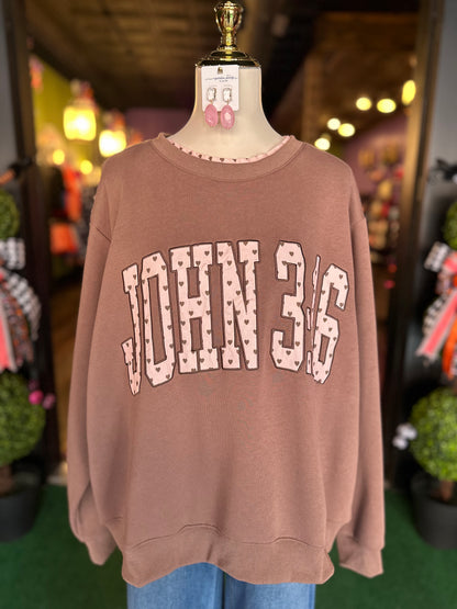 John 3:16 Mock Neck Sweatshirt
