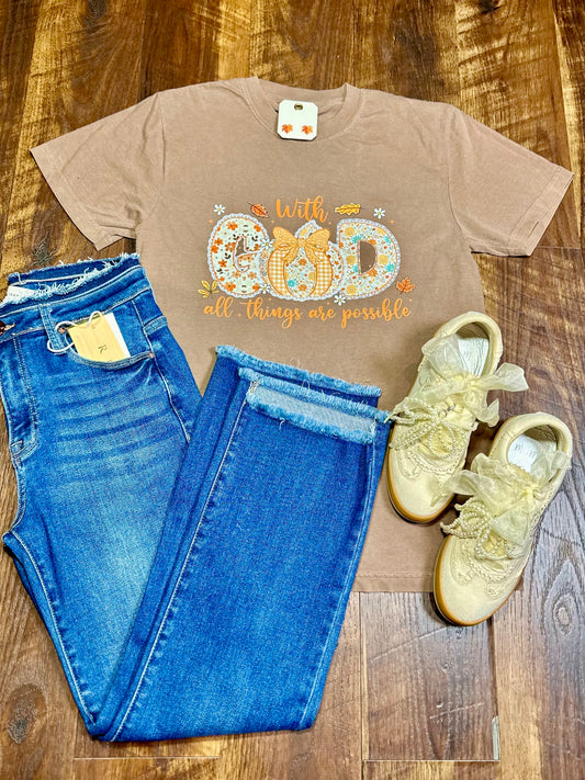 Comfort Colors With God All Things Are Possible T-Shirt