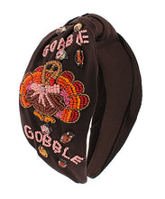 Load image into Gallery viewer, Thanksgiving Turkey Headband
