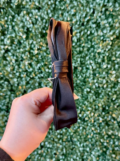 Black Side Double Bow Headband