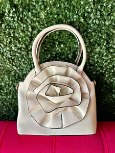 White Flower purse