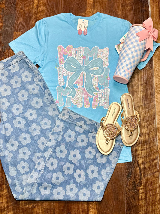 Coquette Floral MAMA T-Shirt