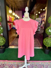 Load image into Gallery viewer, Bubble Gum Pink Textured Mini Dress
