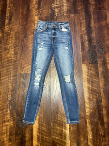 Dark Wash High Rise Skinny Jeans