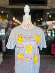 Easter chics & coquette bows t-shirt