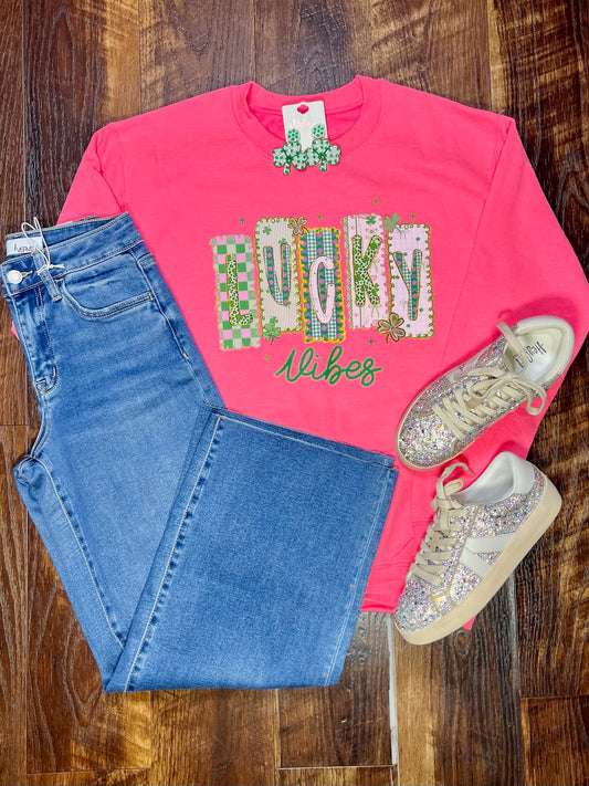Lucky Vibes St. Patrick’s Day Sweatshirt