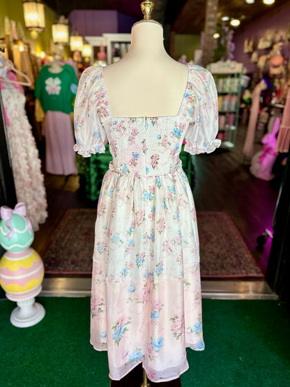 Rosewater Reverie Midi Dress