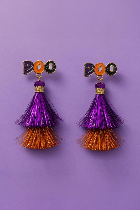 BOO Tassel Earrings