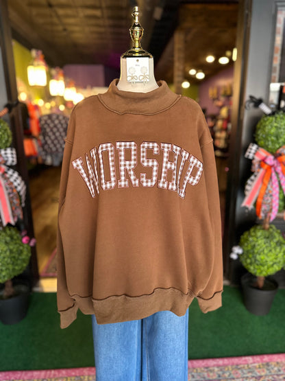 Worship Mock Neck Sweatshirt