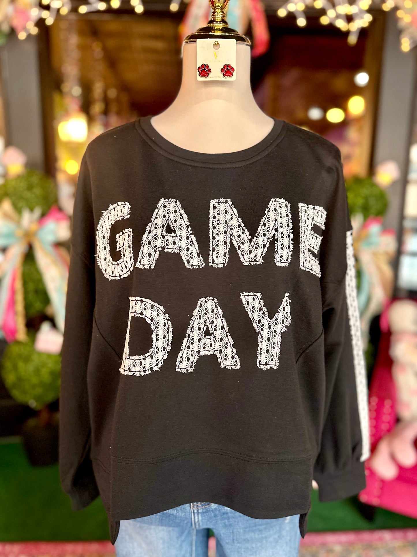 Black & White GAME DAY Pullover
