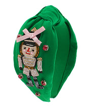 Load image into Gallery viewer, Beaded Nutcracker Top Knot Headbands
