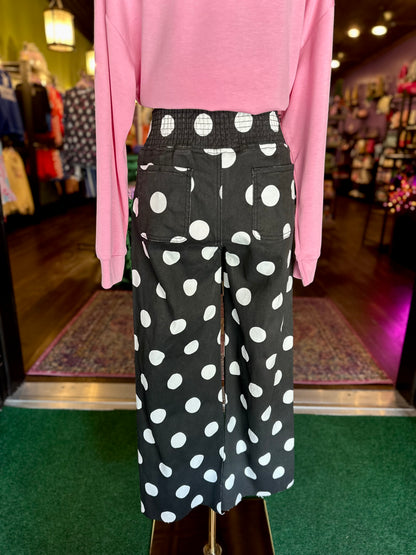 Jess Lea After Dark Polka Dot Denim Pants
