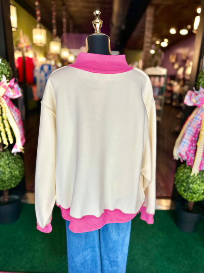 Saved By Grace Mockneck Sweatshirt