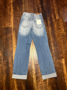 Medium Wash Super High Rise Dad Jeans