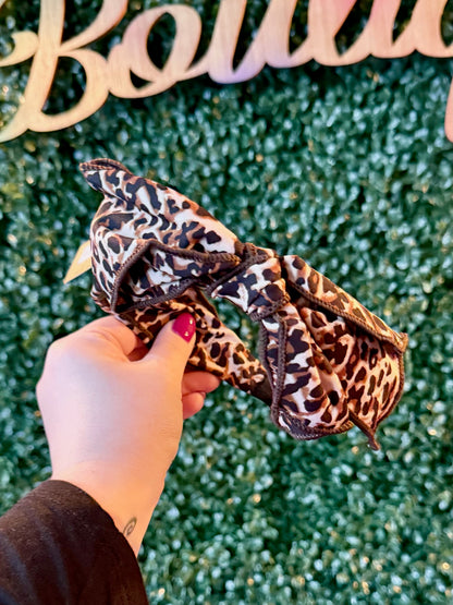 Leopard Bow Headband