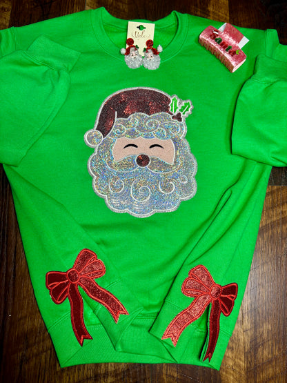 Santa Claus & Bows Sweatshirt