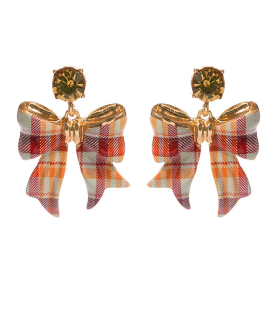 Thanksgiving Bow Earrings