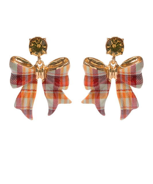 Thanksgiving Bow Earrings