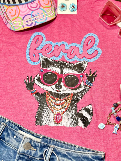 “Feral” Bougie Raccoon T-Shirt