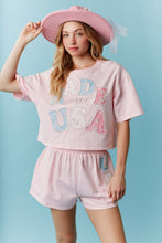 Load image into Gallery viewer, Lace &amp; Pearl-Outlined “ Made in USA ” Set
